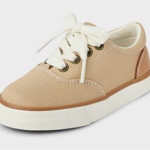 The Children’s Place Tan Canvas Sneakers with White Laces